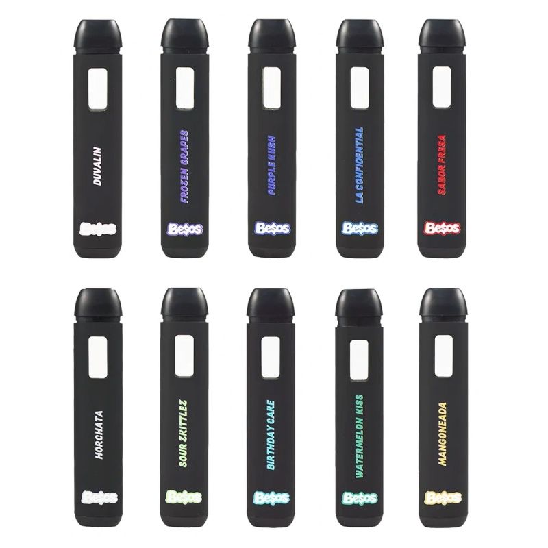 Besos 2ml Empty Disposable Vape Pen - Sleek Black Edition